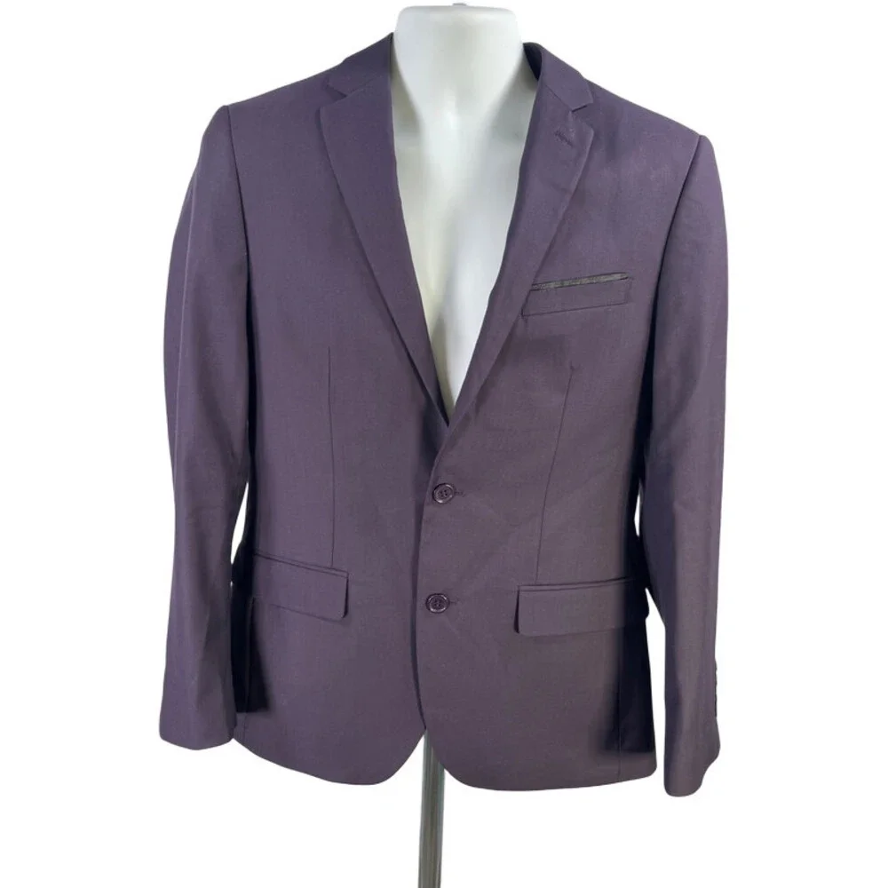 Statement Italy Men's Purple Blazer Suit Jacket - 40